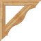 Ekena Millwork Funston Traditional Rough Sawn Bracket w/ Offset Brace, Western Red Cedar, 8"W x 48"D x 48"H BKT0806X48X48FST01RWR - alternate 2